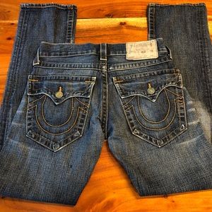 True Religion Ricky straight leg jeans. Size 28. RN#112790 CA# 30427